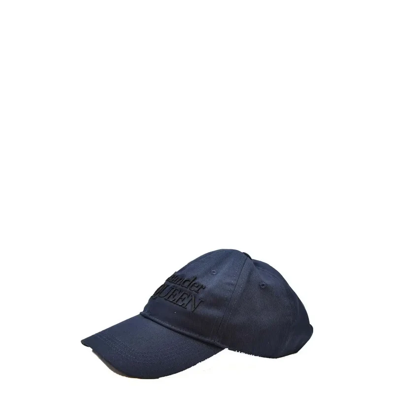 Alexander Mcqueen Marineblaue Baseballkappe