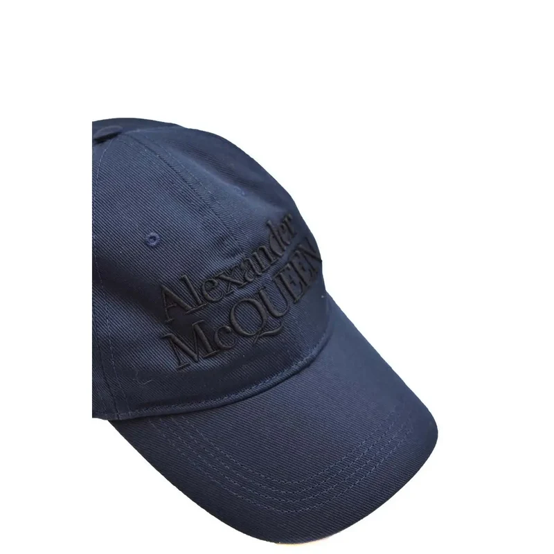 Alexander Mcqueen Marineblaue Baseballkappe