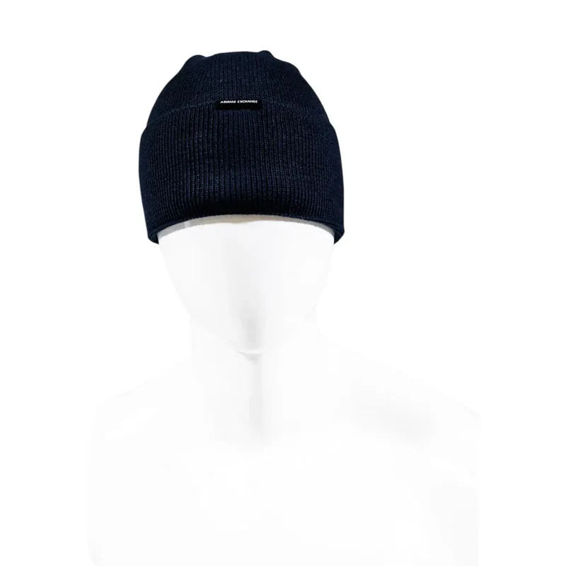 Dunkelblau gestrickte Mütze