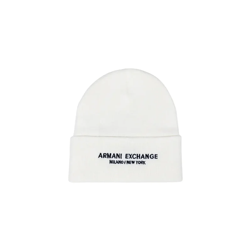 Armani Exchange Schwarzes Strickmützchen