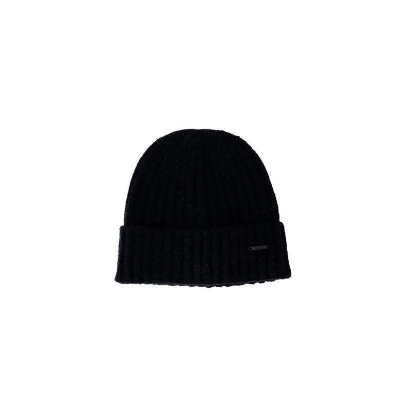 Schwarze Strickmütze