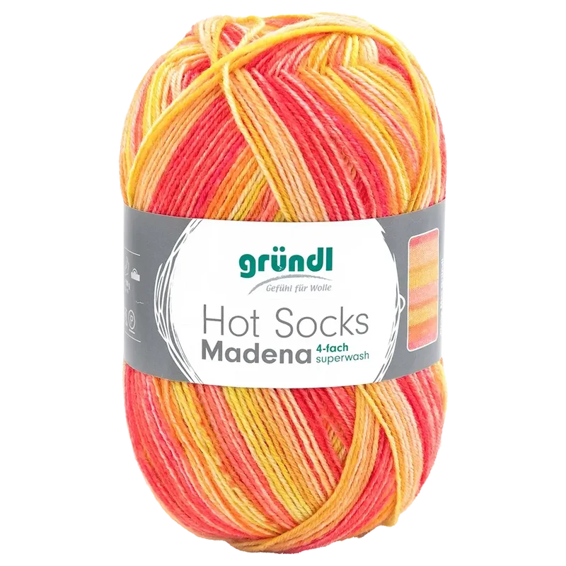 Hot Socks Madena 4-fach Sockenwolle