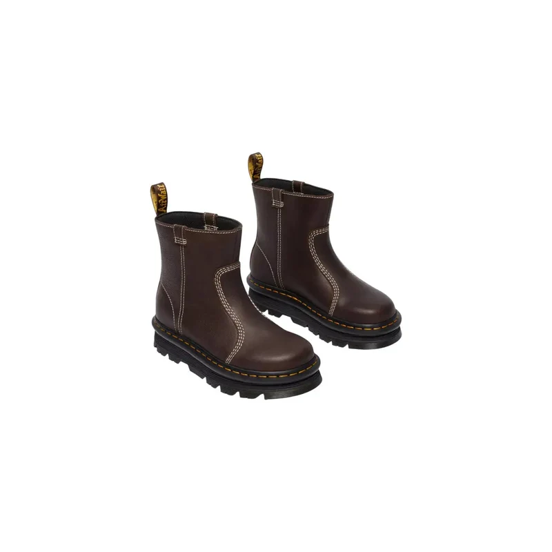 Dr. Martens Damen Braun Leder Knöchelstiefel