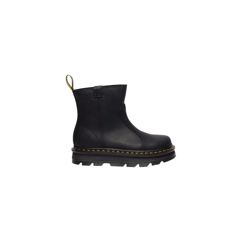 Dr. Martens Damen schwarze Lederschuhe mit Knöchelhöhe