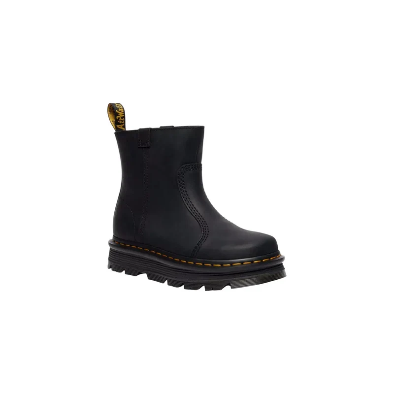 Dr. Martens Damen schwarze Lederschuhe mit Knöchelhöhe