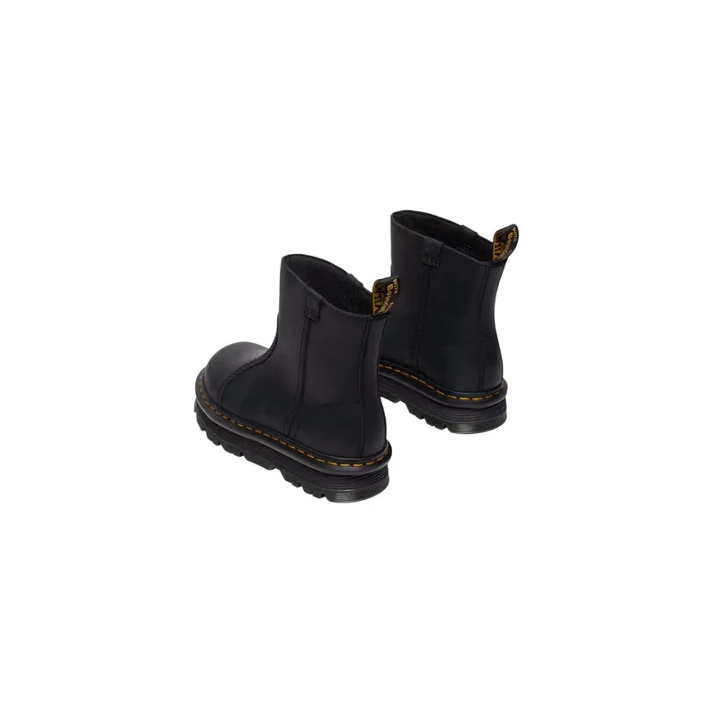 Dr. Martens Damen schwarze Lederschuhe mit Knöchelhöhe