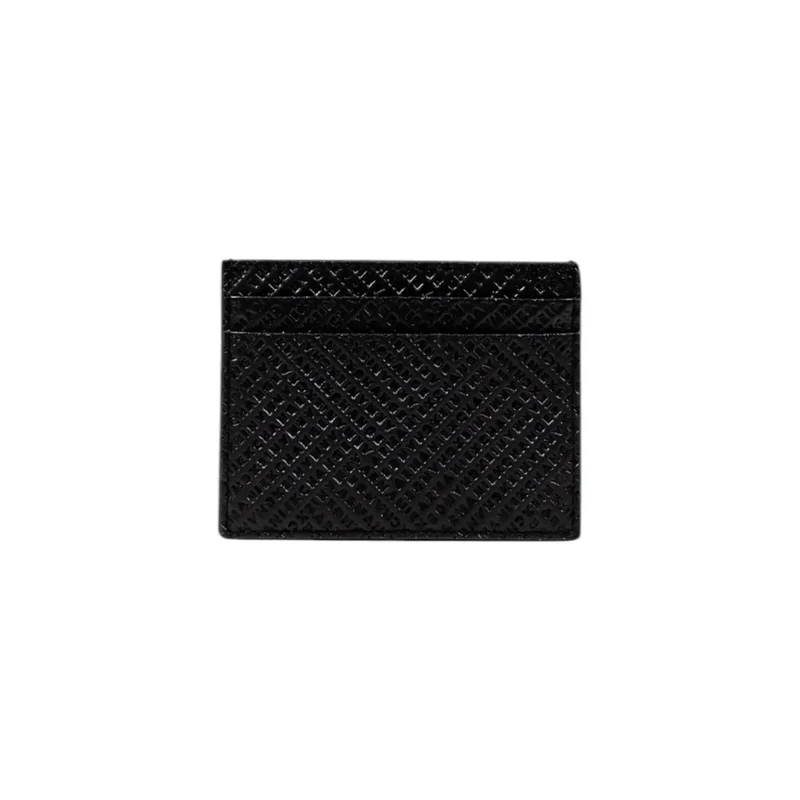 Armani Exchange Schwarzes Leder Portemonnaie für Männer Herbst Winter