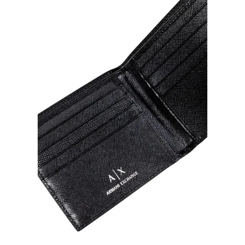 Armani Exchange Herren Schwarz Bedruckte Brieftasche Herbst Winter