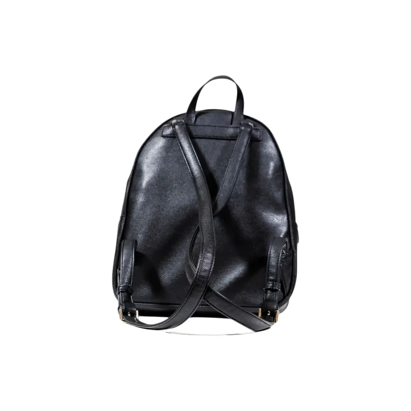 Guess Women Schwarzer Polyurethan Rucksack mit mehreren Taschen