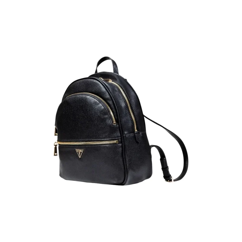 Guess Women Schwarzer Polyurethan Rucksack mit mehreren Taschen