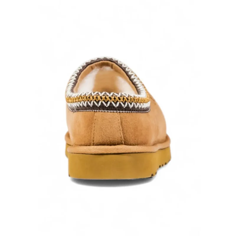 Ugg Frauen Beige Wildleder Runde Zehe Hausschuhe Herbst Winter
