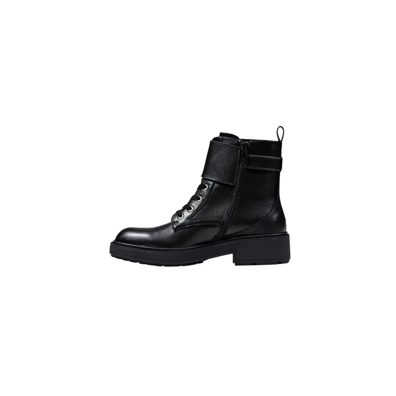 Liu Jo Schwarze Kunstlederstiefeletten mit Reißverschluss
