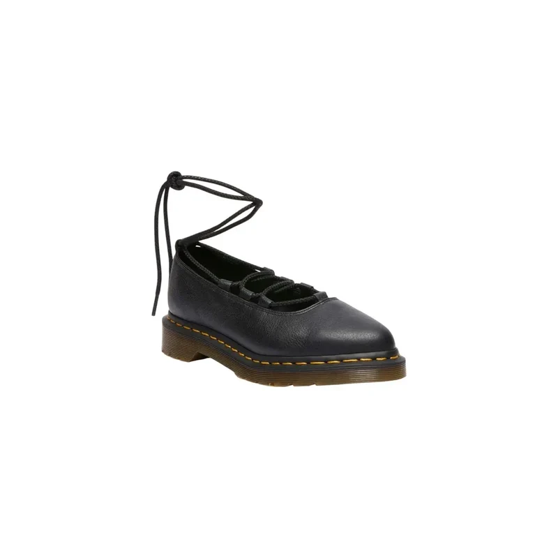 Dr. Martens Frauen Schwarz Leder Slip On Schuhe