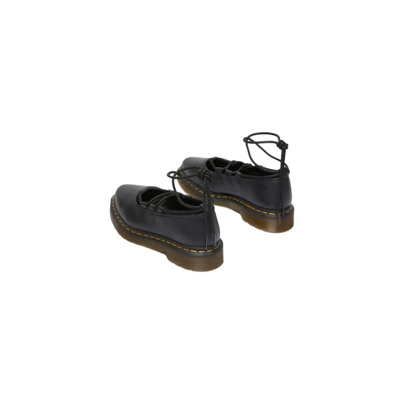 Dr. Martens Frauen Schwarz Leder Slip On Schuhe