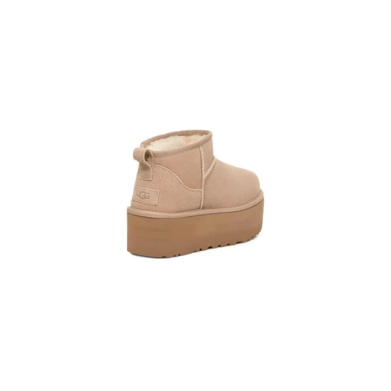 UGG Damen Beige Wildleder Ankle Boots Herbst Winter Kollektion