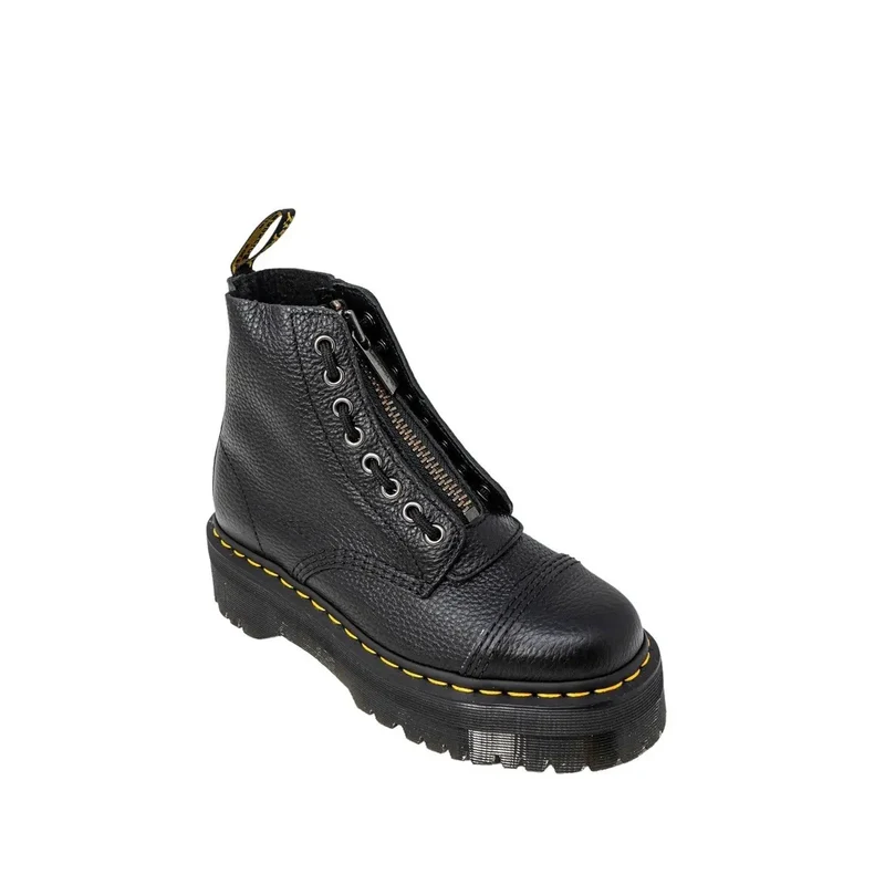 Dr. Martens Schwarze Lederstiefeletten für Frauen