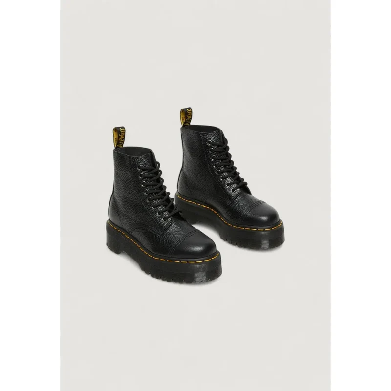 Dr. Martens Schwarze Lederstiefeletten für Frauen