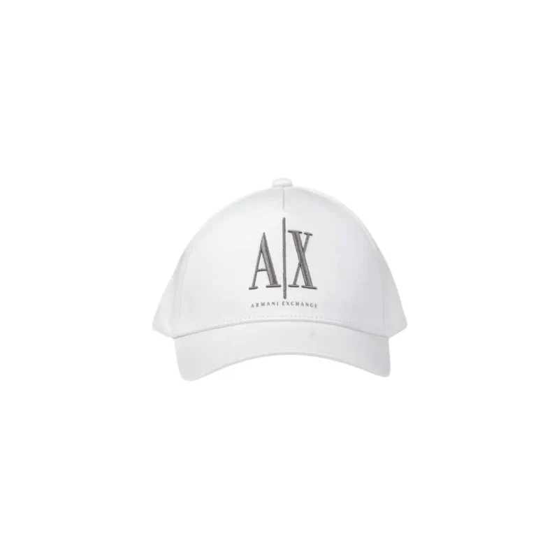 Armani Exchange Schwarze Baumwollmütze für Männer