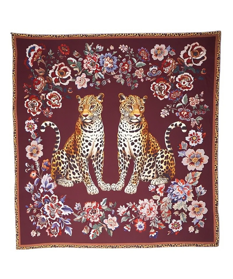 Foulard con motivo floreale