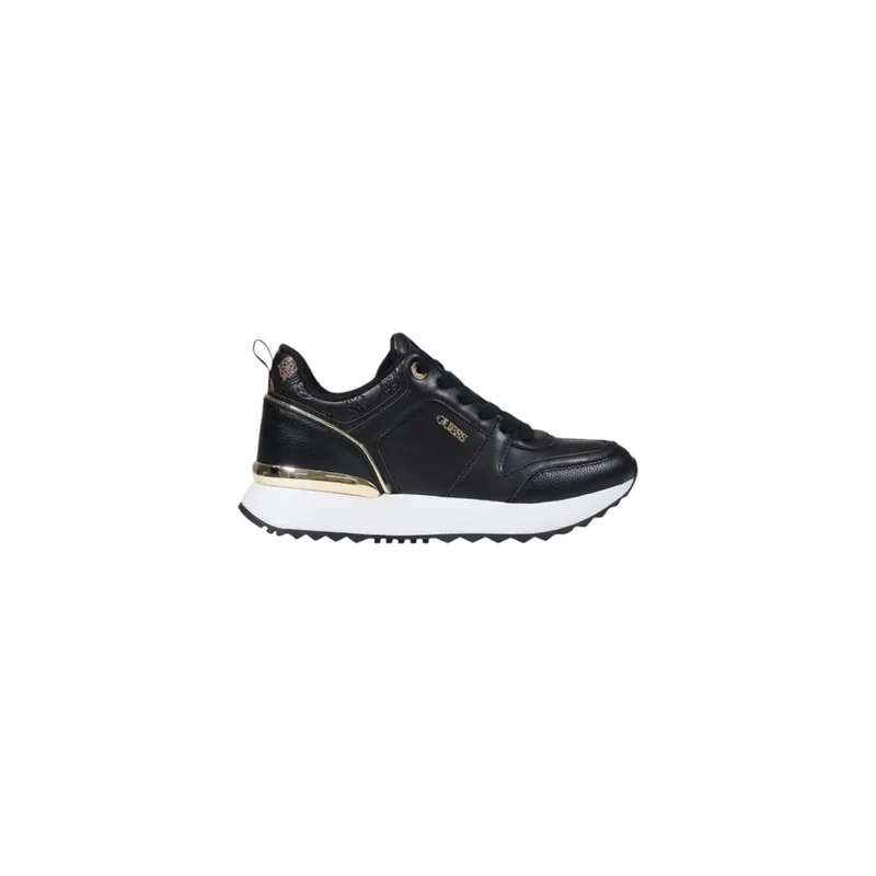 Guess Frauen Schwarz Sportlich Slip On Sneakers Herbst Winter