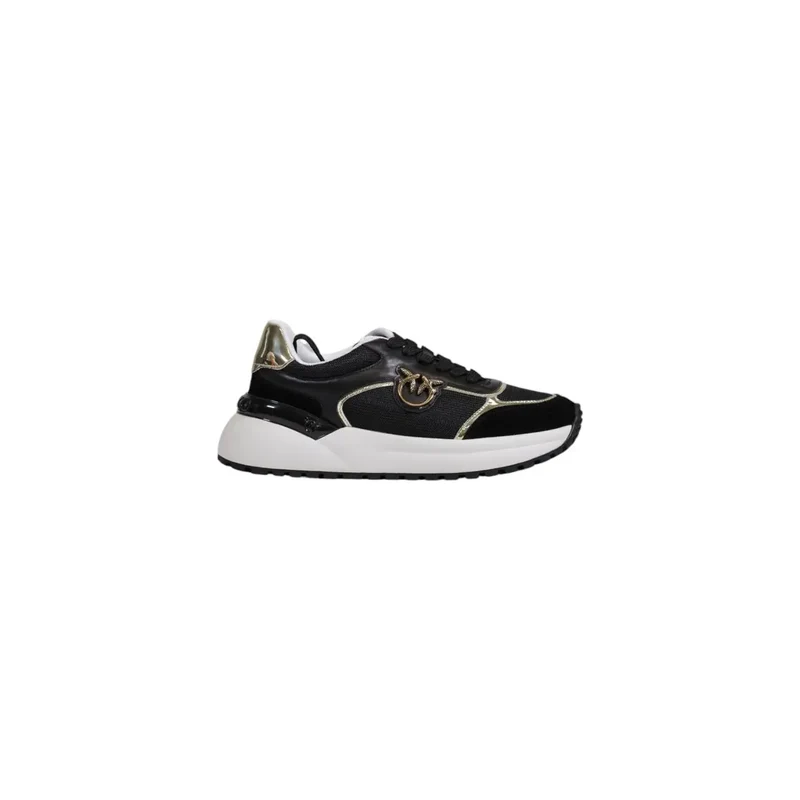 Pinko Damen Weiß Leder Schnürschuhe