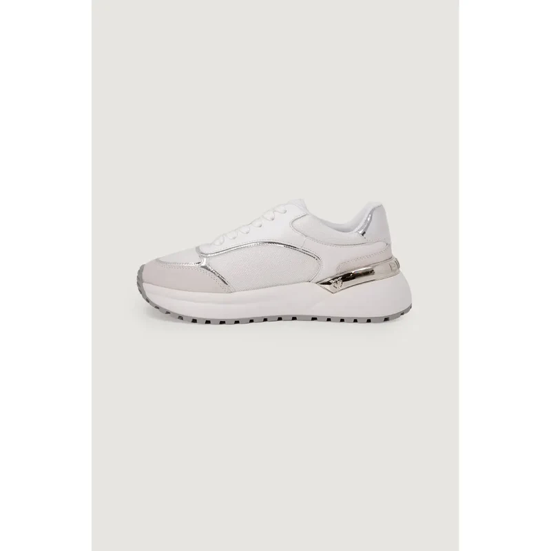 Pinko Damen Weiß Leder Schnürschuhe