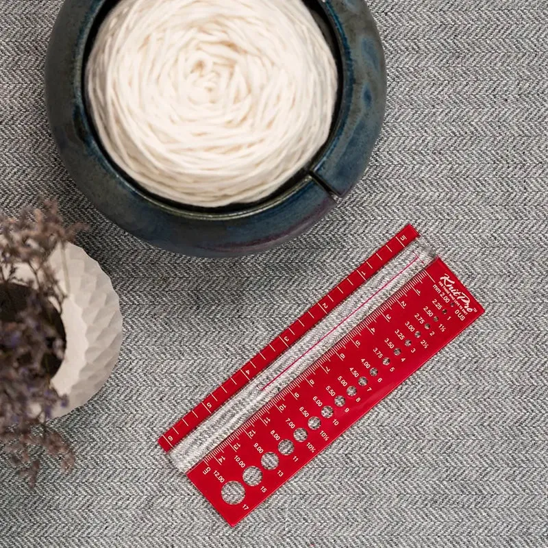 Knit Pro | Stricknadelmaß mit Lupe
