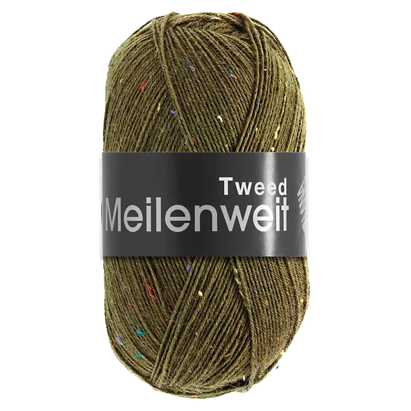 Meilenweit 100 Tweed Sockenwolle