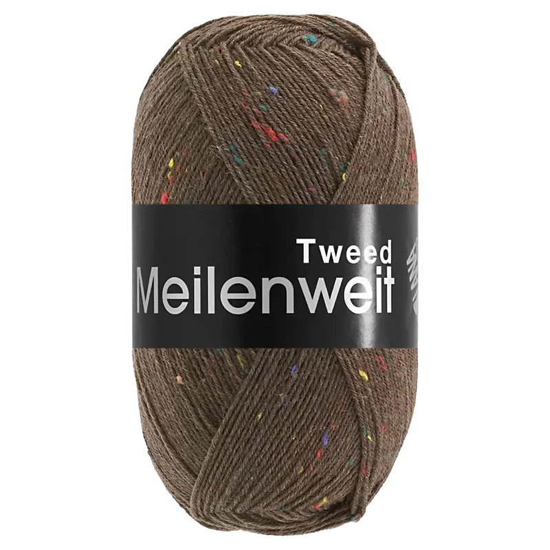 Meilenweit 100 Tweed Sockenwolle