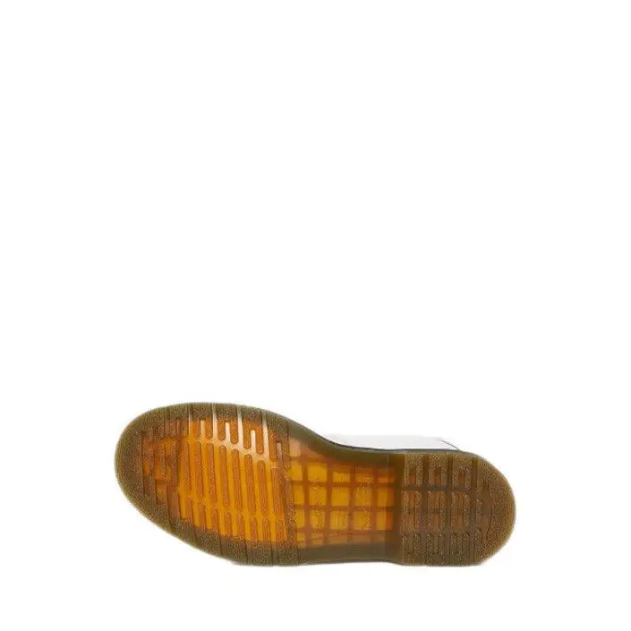 Dr. Martens Damen Schnürstiefel aus weißem Leder