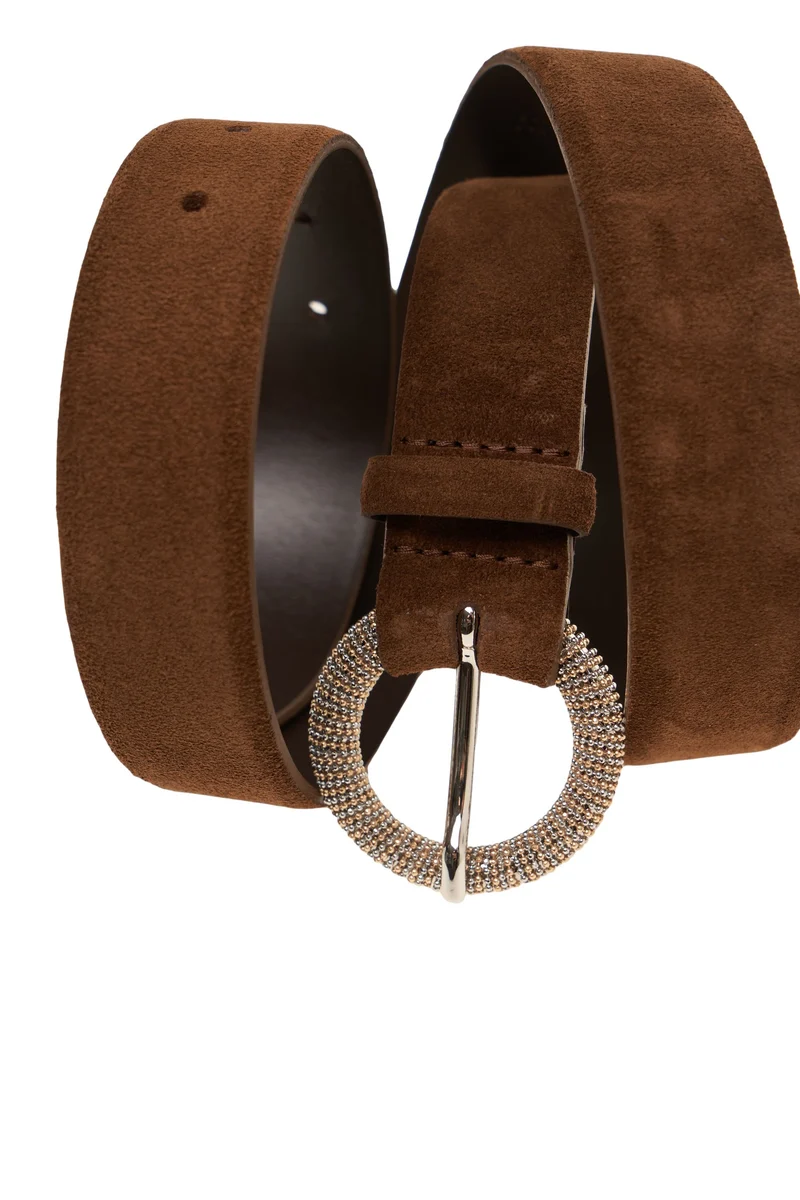 Cintura in pelle scamosciata