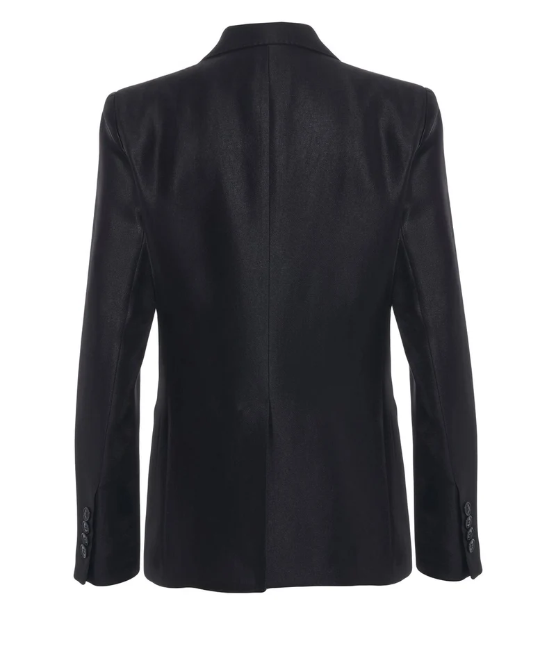 Blazer con revers a dente