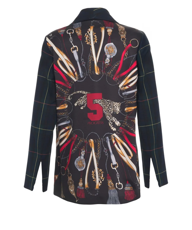 Blazer con patch logo