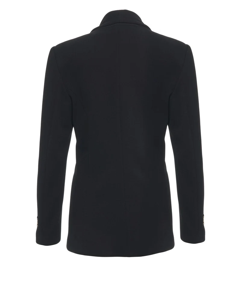 Blazer con applicazioni floreali