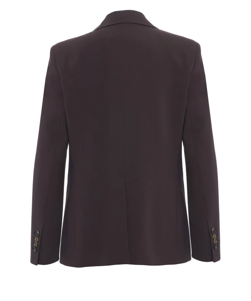 Blazer monopetto con revers a dente
