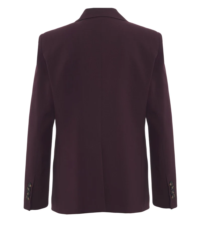 Blazer monopetto con revers a dente