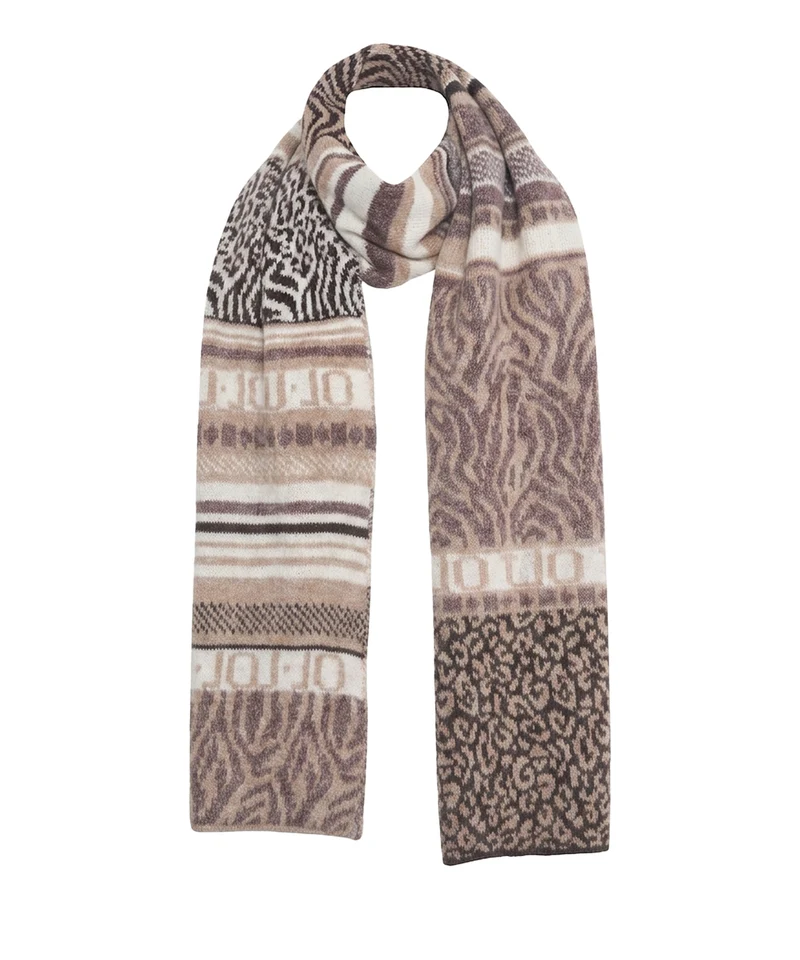 Sciarpa con stampa animalier