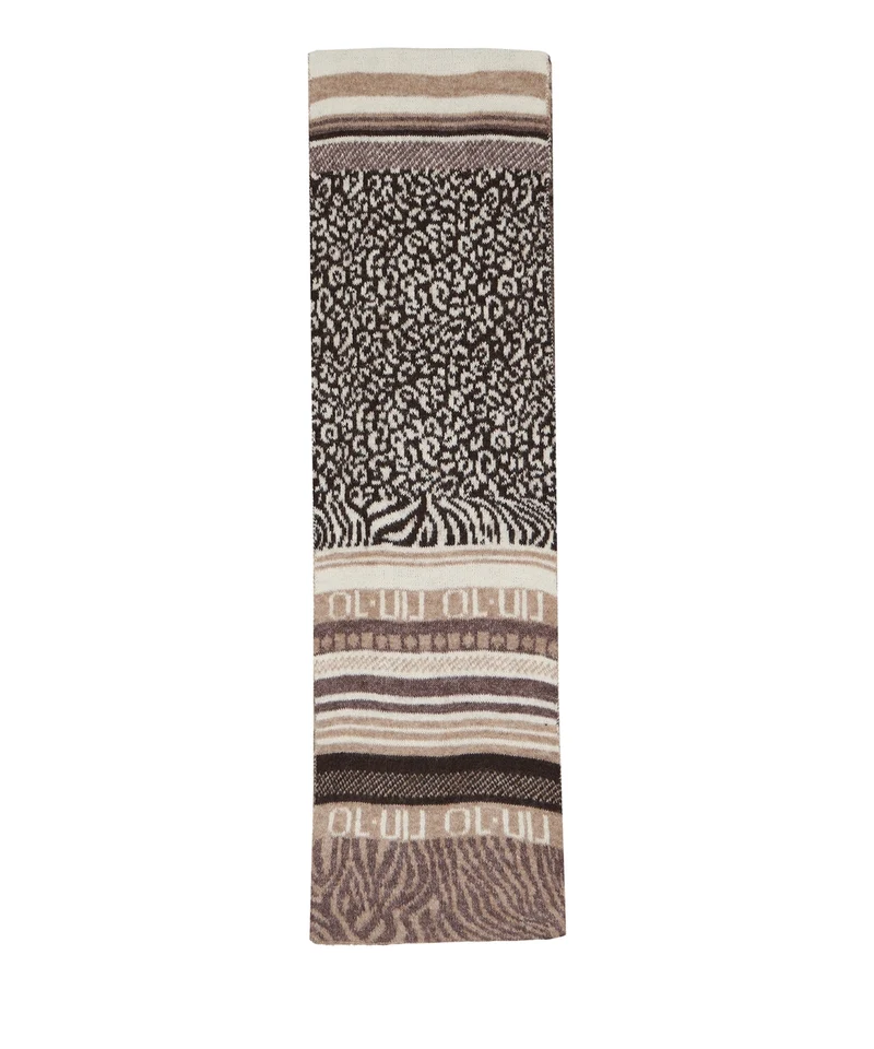 Sciarpa con stampa animalier