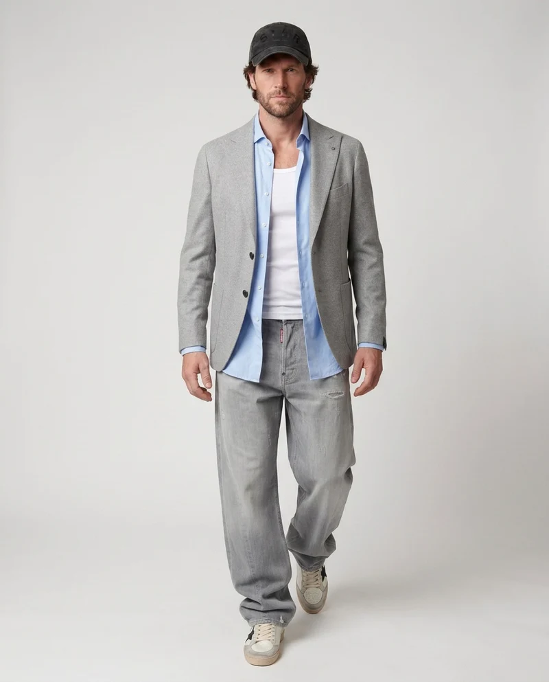 Blazer in cashmere