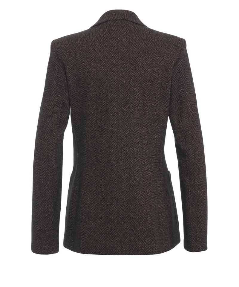 Blazer con revers a punta