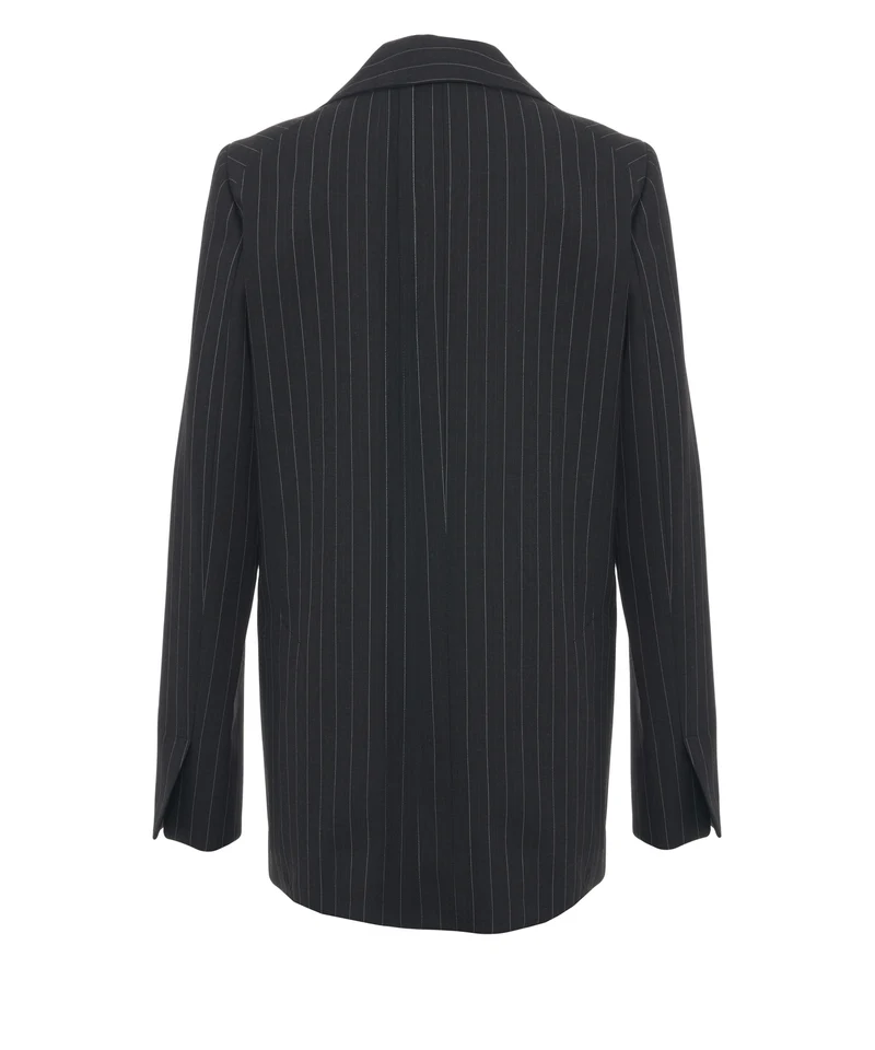 Blazer monopetto gessato