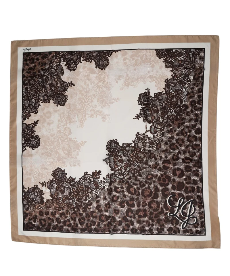 Foulard con stampa animalier