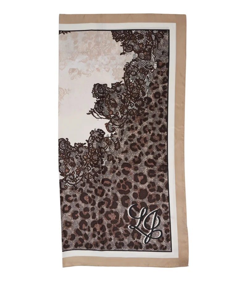 Foulard con stampa animalier