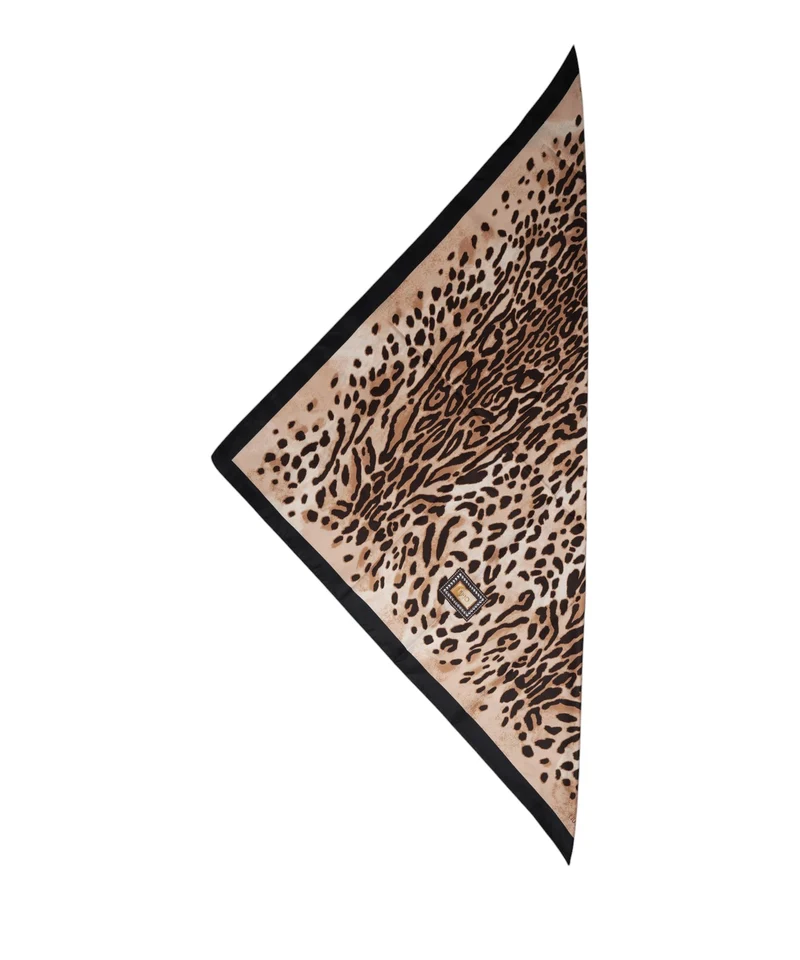 Foulard con stampa animalier