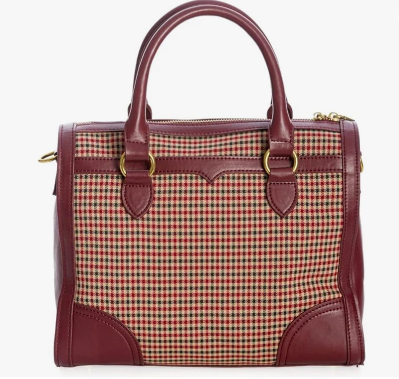 Henkeltasche Uptown Girl, Braun-Bordeaux
