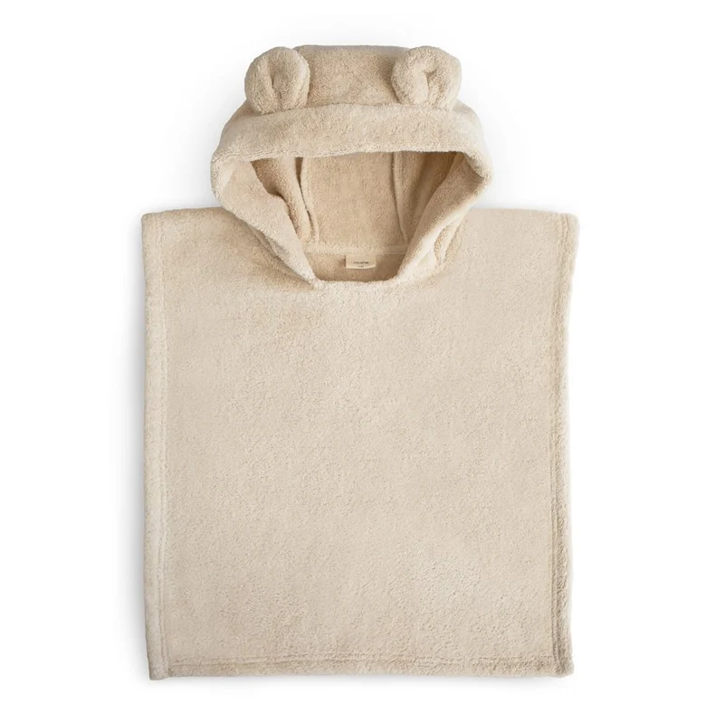 MUSHIE - Bath Towel Poncho Bear Fog