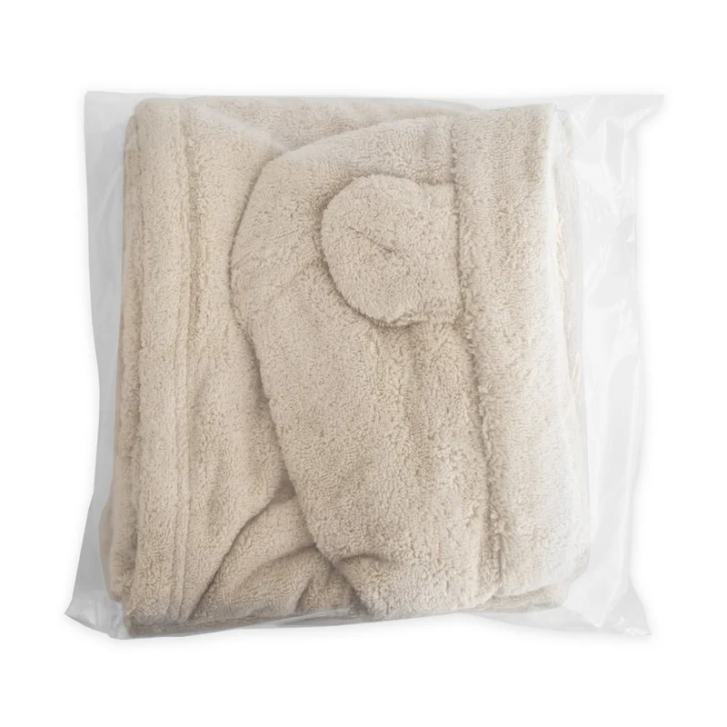 MUSHIE - Bath Towel Poncho Bear Fog