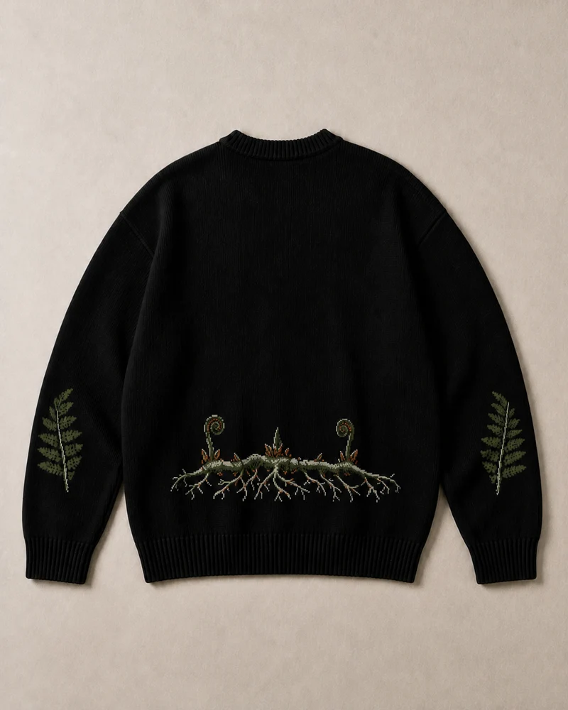 Fern Root Nocturne Relaxed Fit Sweater