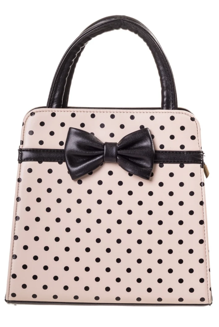 Tasche Carla, Creme Polka