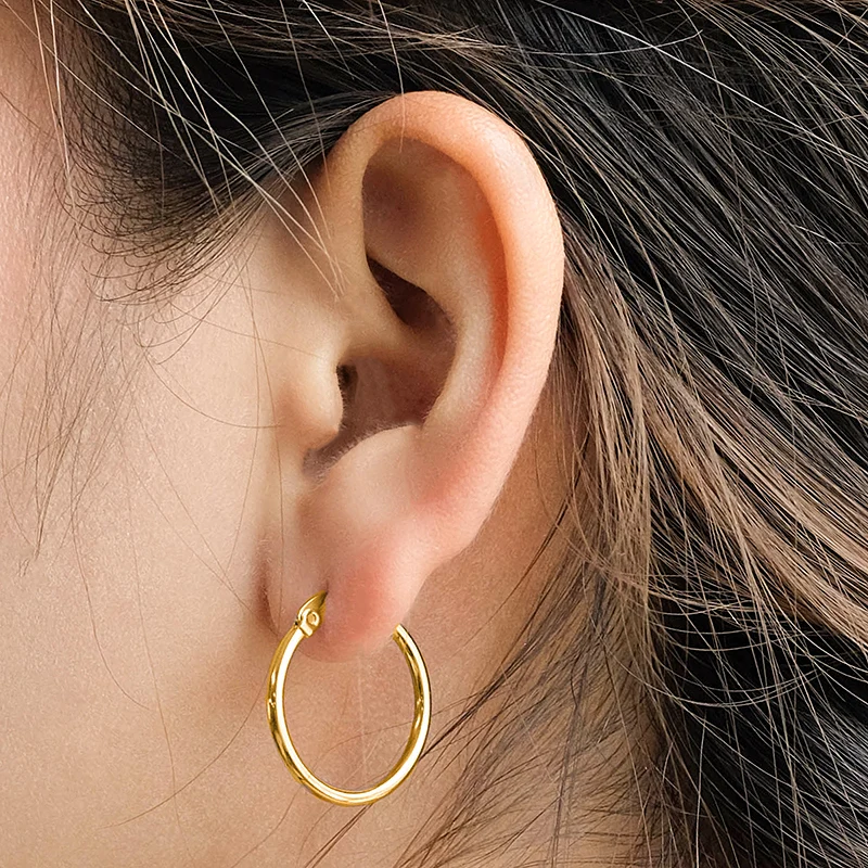 be'joux - Creole earrings Hypoallergenic